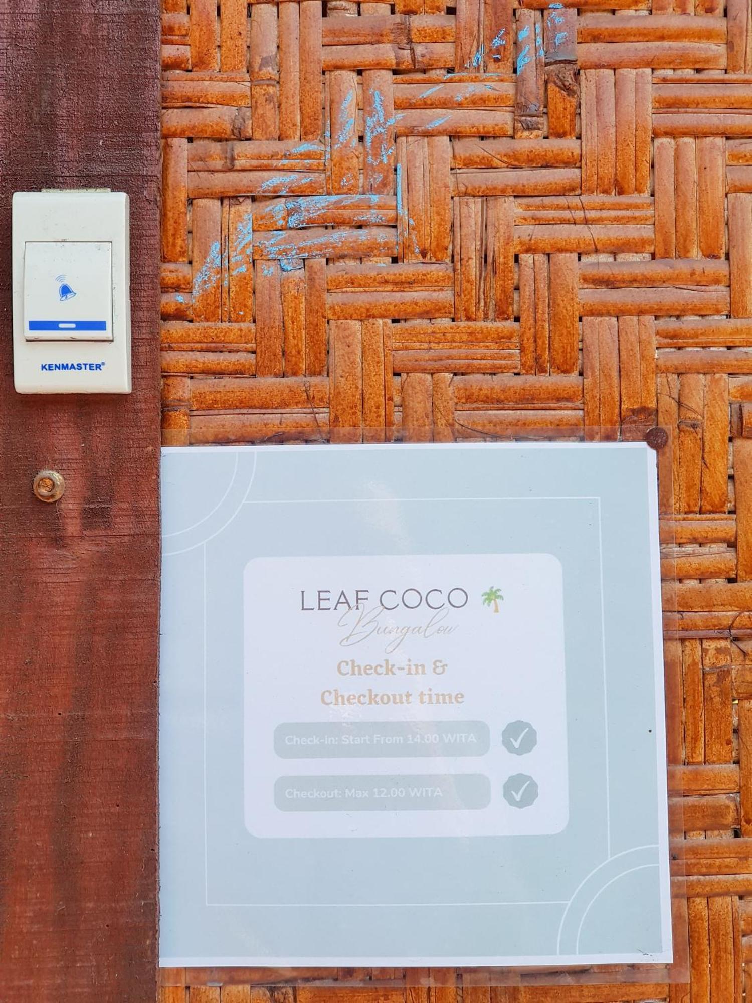 Leaf Coco Bungalow Gili Air Exteriör bild